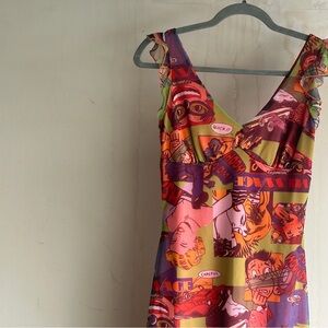 90’s Vintage Comic Print Dress